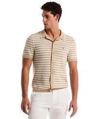 Original Penguin Men's Crochet Like Cotton Sweater