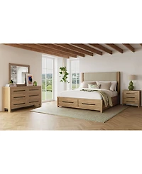 Davie 3-Pc. Queen Storage Bedroom Set (Upholstered Bed