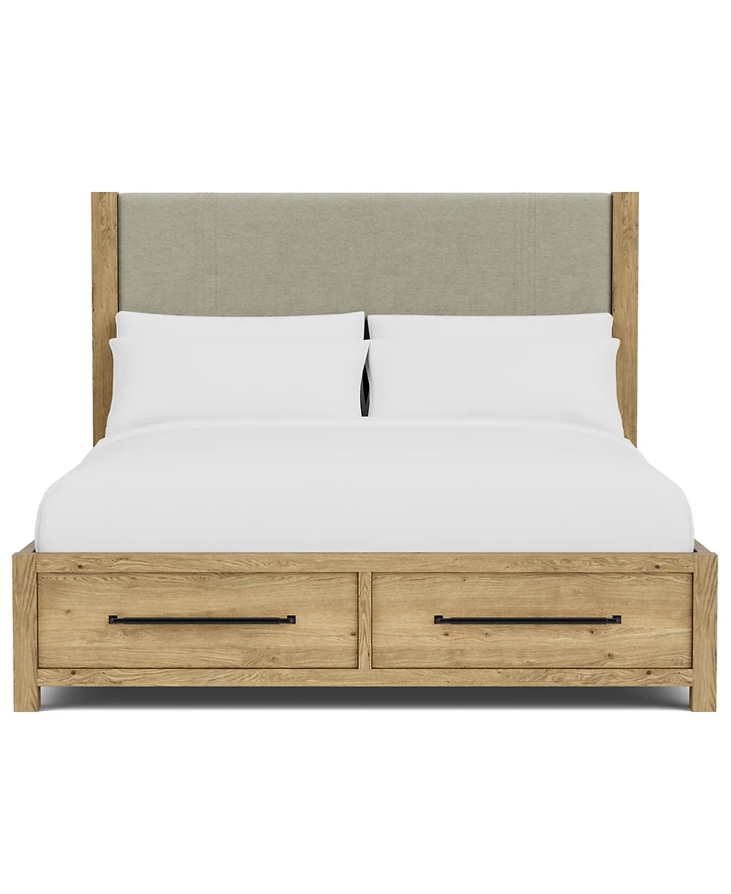 Davie 3-Pc. King Storage Bedroom Set (Upholstered Bed