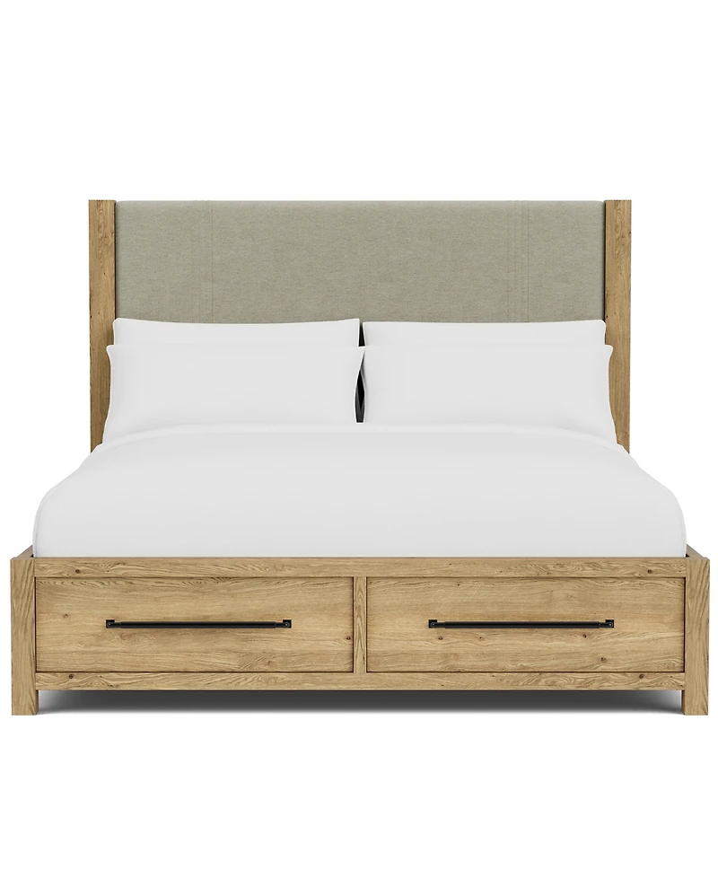 Davie 3-Pc. Queen Storage Bedroom Set (Upholstered Bed, Chest & 1-Drawer Nightstand)