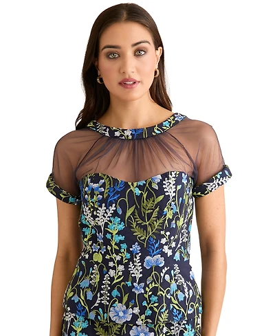 Muse Women's Short-Sleeve Embroidered Top