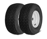 Sugift 16 x 6.5 to 8 inch Tubeless Lawn Mower Tires and Rim 2 Pack Tractor Wheel Assembly