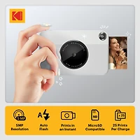 Kodak Printomatic Instant Print Camera, Prints on 2x3" Photo Paper
