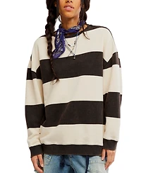 Free People Women's Classic Crewneck Stripe Oversized Top