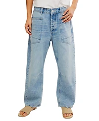 Free People Women's Cotton Minimalist Moxie Boyfriend Jeans