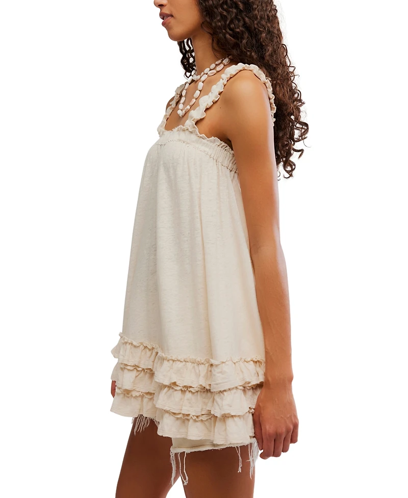 Free People Women's Cotton-Blend Spring Tide Tunic Top
