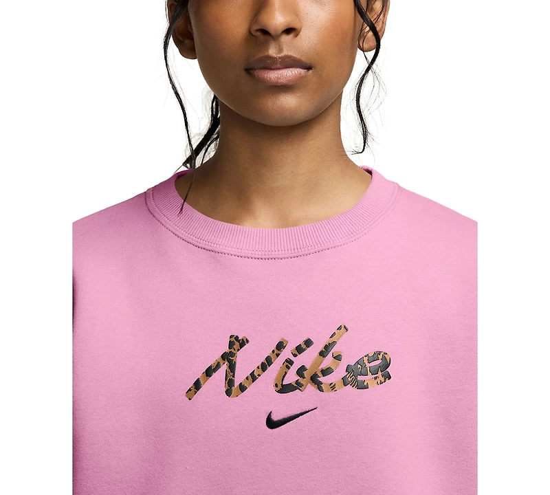 Nike Girls' 7-16 Oversized Crewneck Sweatshirt