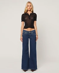 Abrand Women's 00 Tara Low-Rise Wide-Leg Jeans