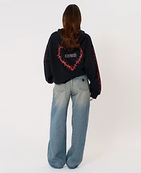 Abrand Women's 99 Kit Baggy-Fit Wide-Leg Jeans