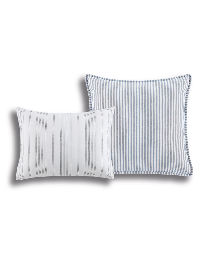 Laundry Chambray with Reverse Stripe 5-Piece Comforter Set, King