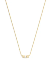 Coach Faux Imitation Pearl Signature C Cube Necklace