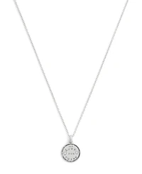 Coach Silver Runway My Love Coin Charm Pendant Necklace