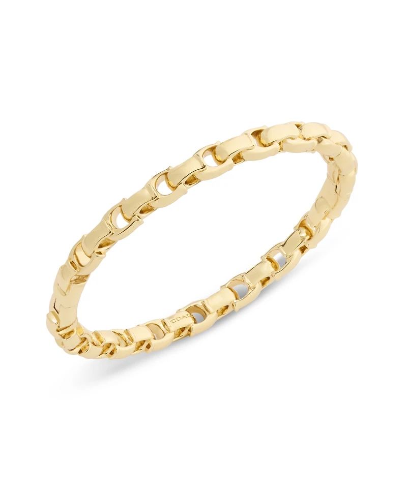 Coach Gold Signature C Link Bangle Bracelet