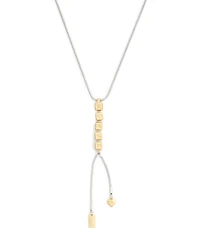 Coach Faux Stone Signature Coach Cube Y Necklace