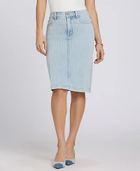 Nydj Women's High-Rise Denim Skirt