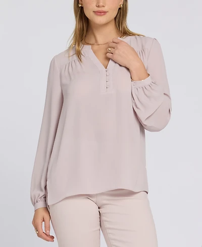 Nydj Women's Trinity Split Neck Tunic Top