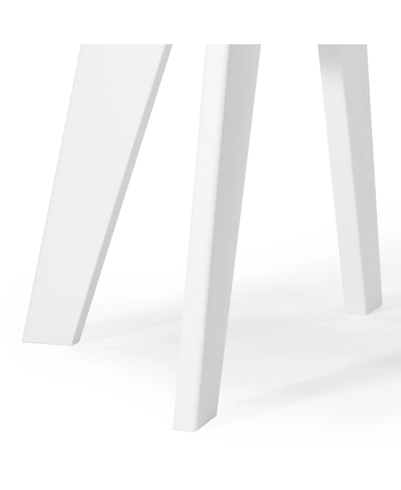 WestinTrends Hdpe Plastic Outdoor Round Adirondack Patio Side Table