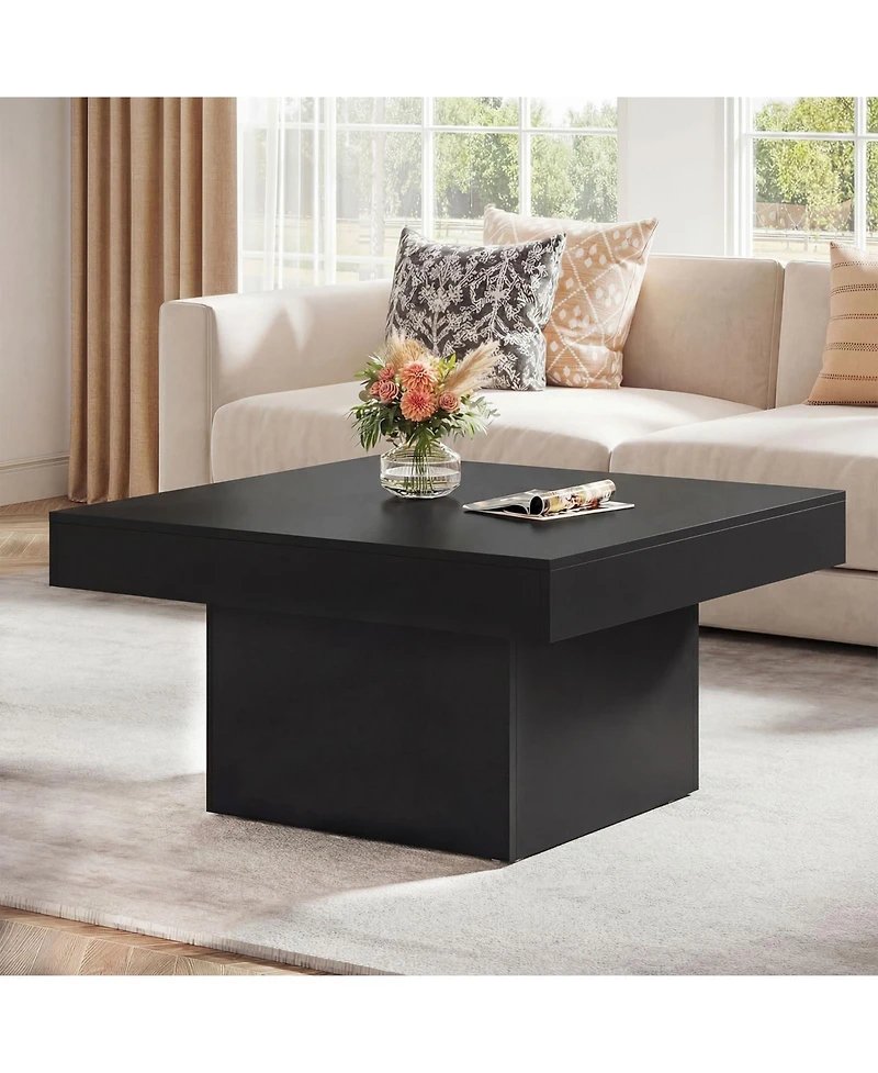 Gymax Led Coffee Table w/Adjustable Light Colors Speed and Brightness Remote Control