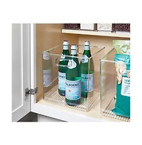 iDesign Small Cube Bin for Cabinet or Pantry, Set of 4, Clear, Made in Usa