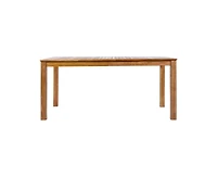 sumyeg Topmax 67-Inch Rectangular Outdoor Wooden Dining Table for Patio or Garden