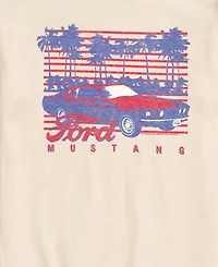 Airwaves Men's Ford Mustang Palm Trees Short-Sleeve Graphic T-Shirt
