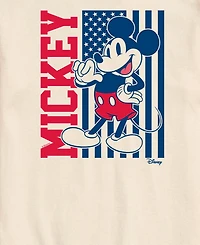 Airwaves Men's Disney Mickey Vertical Flag Short-Sleeve Graphic T-Shirt