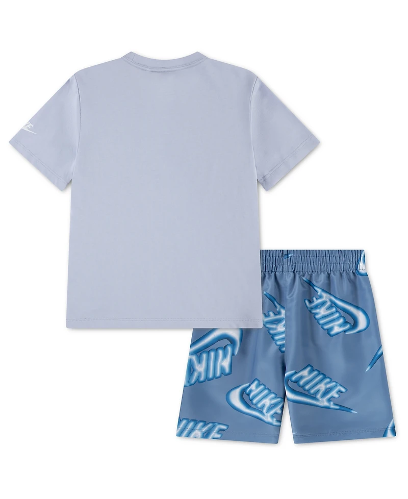 Nike Boys' 4-7 Short-Sleeve T-Shirt and Shorts, 2-Piece Set