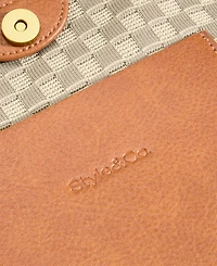 Style & Co Whip-Stitch Soft 4-Poster Tote, Exclusively at Macy's