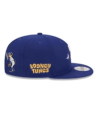 New Era Men's Royal Texas Rangers Looney Tunes Daffy Duck 9FIFTY Snapback Hat