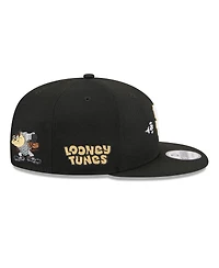 New Era Men's Black San Francisco Giants Looney Tunes Tasmanian Devil 9FIFTY Snapback Hat