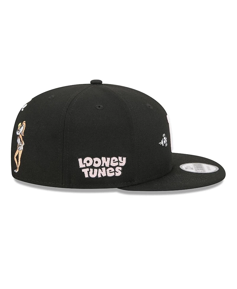 New Era Men's Black Pittsburgh Pirates Looney Tunes Lola Bunny 9FIFTY Snapback Hat