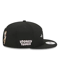 New Era Men's Black Pittsburgh Pirates Looney Tunes Lola Bunny 9FIFTY Snapback Hat