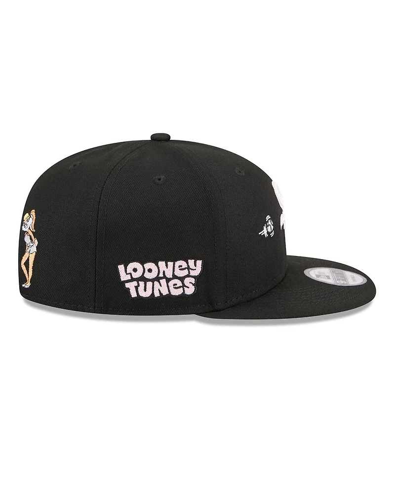 New Era Men's Black Chicago White Sox Looney Tunes Lola Bunny 9FIFTY Snapback Hat