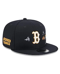 New Era Men's Navy Boston Red Sox Looney Tunes Daffy Duck 9FIFTY Snapback Hat