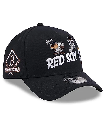 New Era Men's Navy Boston Red Sox Looney Tunes A-Frame 9FORTY Adjustable Hat
