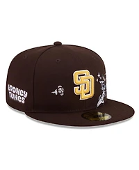 New Era Men's Brown San Diego Padres Looney Tunes Bugs Bunny 59FIFTY Fitted Hat