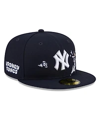 New Era Men's Navy New York Yankees Looney Tunes Bugs Bunny 59FIFTY Fitted Hat