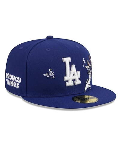 New Era Men's Royal Los Angeles Dodgers Looney Tunes Bugs Bunny 59FIFTY Fitted Hat