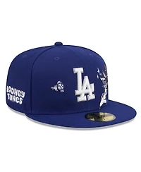 New Era Men's Royal Los Angeles Dodgers Looney Tunes Bugs Bunny 59FIFTY Fitted Hat