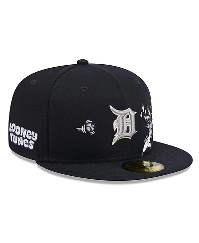 New Era Men's Navy Detroit Tigers Looney Tunes Bugs Bunny 59FIFTY Fitted Hat