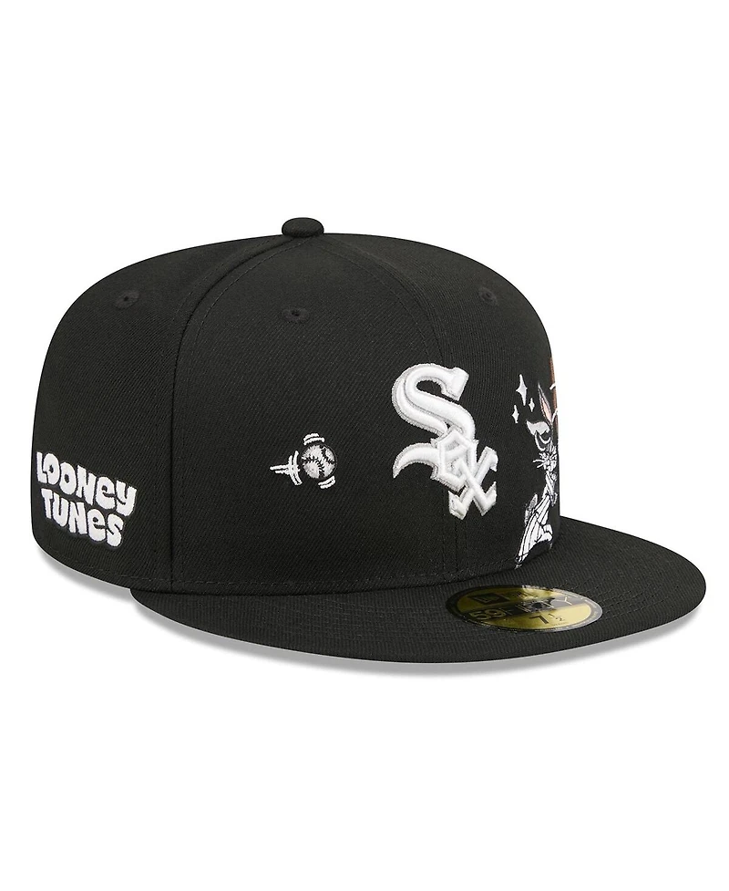 New Era Men's Black Chicago White Sox Looney Tunes Bugs Bunny 59FIFTY Fitted Hat