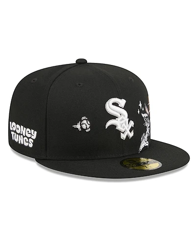 New Era Men's Black Chicago White Sox Looney Tunes Bugs Bunny 59FIFTY Fitted Hat