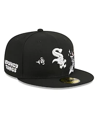 New Era Men's Black Chicago White Sox Looney Tunes Bugs Bunny 59FIFTY Fitted Hat