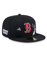 New Era Men's Navy Boston Red Sox Looney Tunes Bugs Bunny 59FIFTY Fitted Hat
