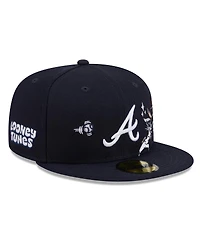 New Era Men's Navy Atlanta Braves Looney Tunes Bugs Bunny 59FIFTY Fitted Hat