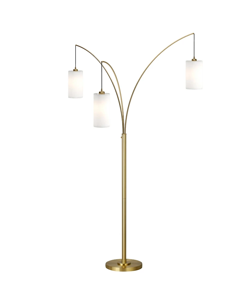 Hudson & Canal 83" Metal Aspen 3-Light Torchiere Floor Lamp
