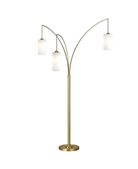Hudson & Canal 83" Metal Aspen 3-Light Torchiere Floor Lamp