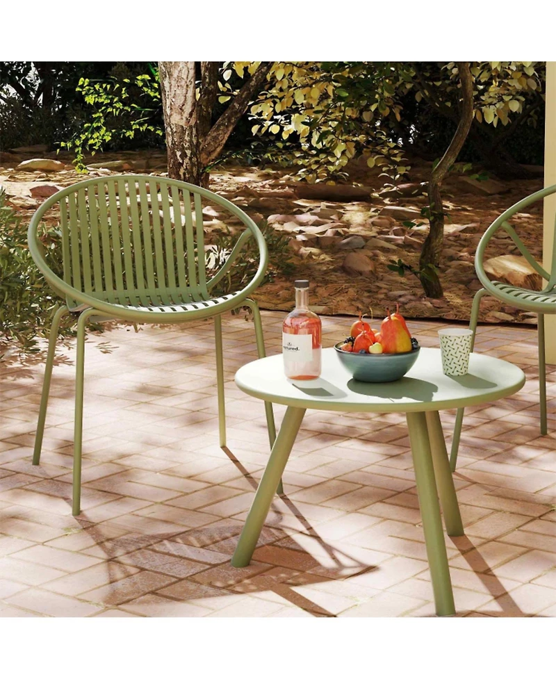 Gouun 7-Piece Outdoor Relaxation Set with Wicker Loveseat, Chairs and Coffee Table