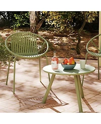 Gouun 7-Piece Outdoor Relaxation Set with Wicker Loveseat, Chairs and Coffee Table