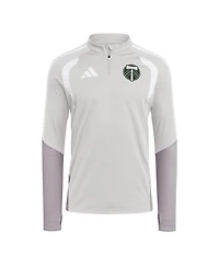 Adidas Men's Silver Portland Timbers 2026 Tiro Competition Quarter-Zip Training Sweatshirt